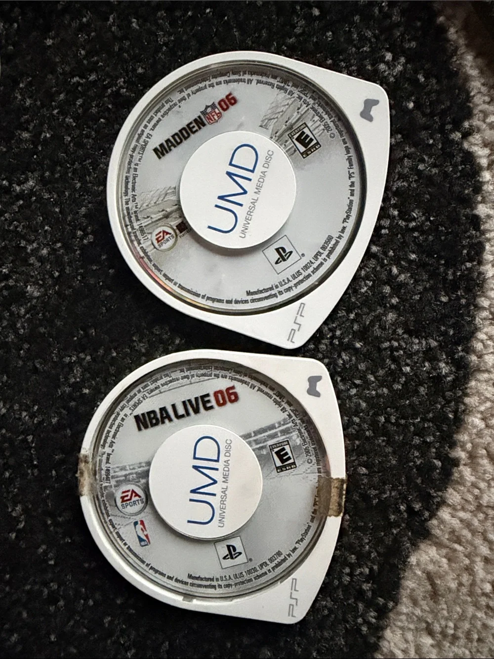 2 Sony PSP Discs - Madden NFL 06 & NBA Live 06